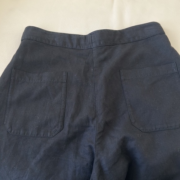 Maharishi Linen Blend Black Wide Leg Pants - Picture 8 of 11